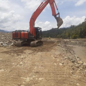 Sungai Batang Natal Titik Ampung Siala Dikeruk Dan Diluruskan Salah Satu Warga “Pemdes Ucapkan Terimaksih”