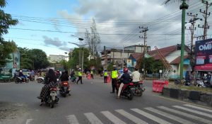 Satlantas Polres Aceh Utara Amankan Arus Lalin Padat Jelang Buka Puasa