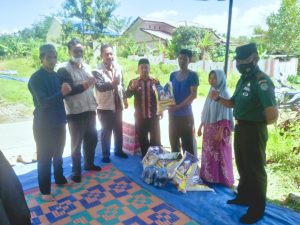 Muspika Blangpegayon Salurkan Bantuan Kepada Korban Kebakaran