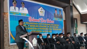 Fauzi Yusuf Minta Perbanyak Guru Penggerak, Ketika Lantik 272 Kepsek