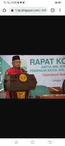 Baitulmal Terima Zakat dari Bank Aceh Cabang Langsa