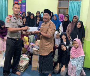 Mantan Waka Polres Pidie Kompol Hyrowo, Salurkan Bansos Ke Panti Asuhan