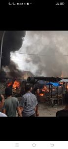 Belasan Unit Rumah Pajak Pagi Agara Musnah Rata Dilalap Si Jago Merah