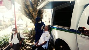 Jelang Pembukaan, Official, Peserta dan Tamu Undangan PTQ RRI ke- 52, Tes Swab Antigen