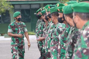 Dandim 0104/Atim Pimpin Apel Kembali Cuti dan Halal Bihalal