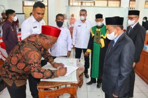 Abusyik Lantik Empat Pejabat Dan Satu Dikembalikan Ke Provinsi