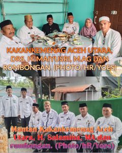 Mantan dan Kakankemenag Aceh Utara Hadiri Resepsi Pernikahan Putri H. Yus
