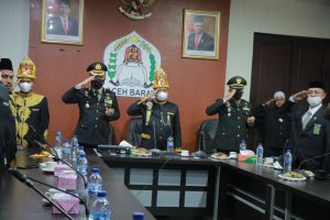 Bupati Aceh Barat dan Forkopimda Ikut Upacara Peringatan Harlah Pancasila Secara Virtual