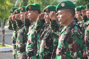 Kodim 0104/Atim Gelar Upacara Bendera