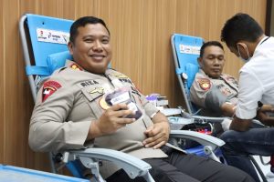 Sambut Hari Bhayangkara Ke-76, Polres Aceh Utara Kumpulkan Ratusan Kantung Darah