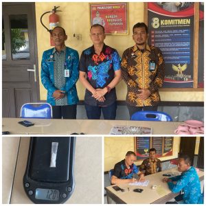 Rutan Sigli Serahkan Paket Sabu Temuan Di Area Rutan Ke Sat Reskrim Polres Pidie