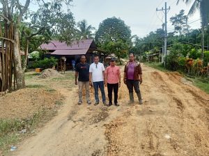 Muspika Pante Bidari Kembali Perbaiki Jalan Lintas Kemukiman