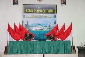 Kodim 0104/Atim Terima Kunjungan Tim Wasgiat Spersad Bidpers