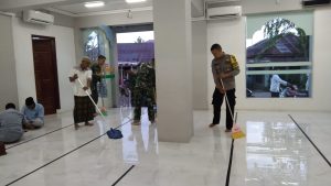 Dandim 0104 Aceh Timur Laksanakan Manunggal Subuh Dan Gotong Royong Bersama Forkopimda Di Kota Langsa