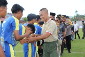 Hasil Pertandingan Perdana Liga Santri Piala KASAD Tahun 2022 Kodim 0104/Atim
