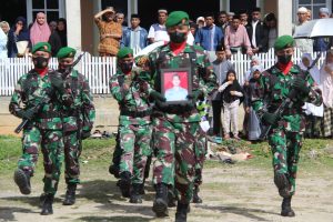 Kodim 0113/ Gayo Lues Gelar Upacara Pemakaman Jenazah Secara Militer