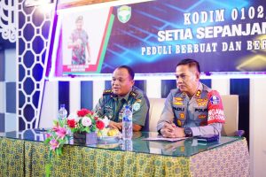 Konferensi Pers Kodim 0102/Pidie Bersama Polres Pidie, Berikut Poin-poin Nya