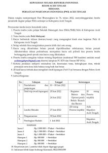 Gandeng PWI, Polres Aceh Tengah Adakan Lomba Jurnalistik Tingkat SMA Sederajat