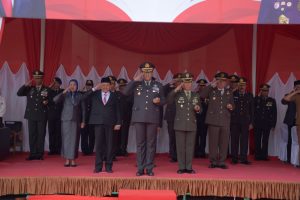 Dandim 0104/Atim Bersama Forkopimda Langsa Ikuti Upacara Virtual Peringatan Hari Bhayangkara Ke-76