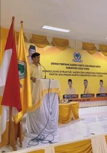 Dalam Acara Konsilidasi Golkar Aceh Utara, Dalam Sambutannya Ketua Panitia T.M Isa Aziz Target 8 Kursi