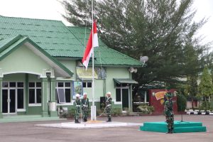 Tumbuhkan Jiwa Nasionalisme Prajurit, Kodim Aceh Timur Gelar Upacara Bendera Hari Senin