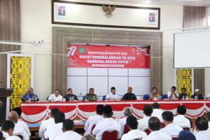 Semarakkan HUT Ke-77 RI, Pj Bupati Pidie Gelar Rapat Penggalangan 10 Juta Bendera Merah Putih