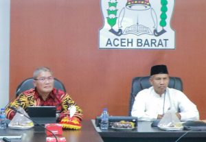 Sekda Aceh Barat Marhaban,SE.MSi Hadiri Sosialisasi Risk Manajemen dan RBA