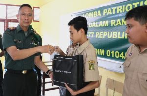 Gelorakan Semangat Patriotisme Dan Nasionalisme, Kodim 0104/Atim Gelar Lomba Bagi Pelajar