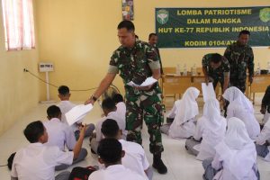 Semarakan HUT RI ke 77, Kodim 0104/Atim Gelar Lomba Patriotisme di SMK N 6 Kota Langsa