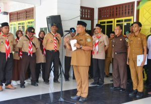 Lepas Kontingen Kwarcab Pidie Ke Cibubur, Pj Bupati Sampaikan Amanatnya