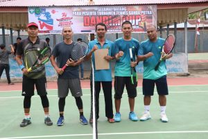 Sambut HUT RI Ke 77, Kodim Aceh Timur Gelar Turnamen Tenis Lapangan Dandim Cup