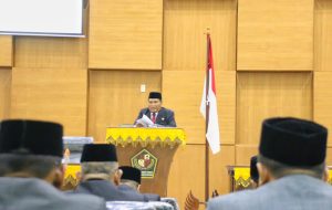 Pj Bupati Hadiri Penutupan Sidang R-KUA PPAS TA. 2023 Di Gedung DPRK Pidie