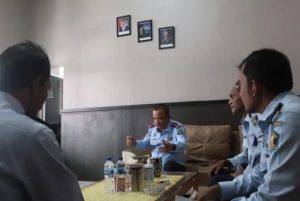 Wujudkan Tupoksi Prima, Rutan Sigli Rapat Monev Internal  |  Terima kunjungan Dansubdenpom IM/1-3 Sigli