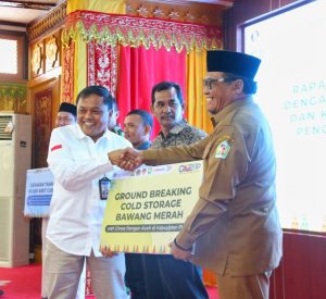 Mengikuti Rakor Pengendalian Inflasi Bersama Pj Gubernur Aceh, Pj Bupati Pidie Dapat Penghargaan