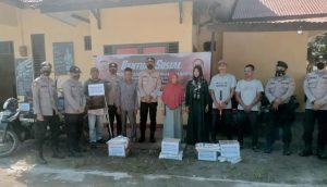 Jum’at Berkah, Polsek Baktiya Barat Bagikan Sembako