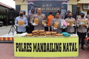 Polres Madina Gelar Press Release Pengungkapan Kasus Narkotika
