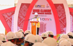 Peresmian River Closure Bendungan Rukoh, Pj Bupati Pidie : Berharap Berjalan Lancar Dan Tepat Waktu