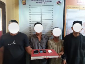 4 Pemilik Sabu Asal Bireun Diamankan Sat Res Narkoba Polres Pidie