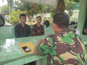 Kapten Inf Sukamto Danramil 02/Lgs, Berikan Pembekalan Kepada Calon Tamtama TNI-AD, Yang Berada di Wilayah Binaannya