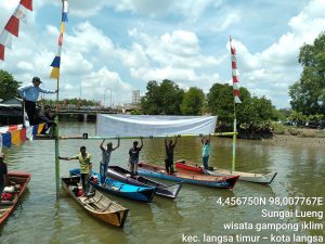 Wisata Gampong Iklim mengadakan Perlombaan Boat