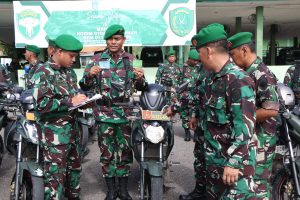 Wujud Pembinaan dan Pengawasan Satuan, Kodim 0104/ Atim Gelar Apel Kendaraan Dinas