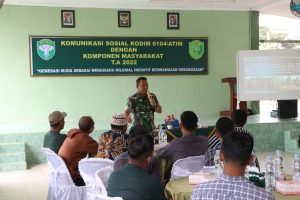 Kodim 0104/Aceh Timur Gelar Komunikasi Sosial Dengan Komponen Masyarakat Ta. 2022
