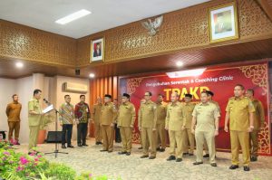 Pj Bupati Pidie Dikukuhkan Sebagai TPAKD Dan Ikuti Coaching Clinic