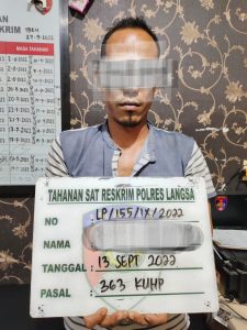 Polisi Ringkus Pembobol Laboratorium SMK 3 Langsa