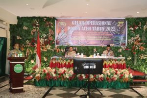 Pelaksanaan Gelar Operasional Polda Aceh Triwulan III Tahun 2022, Langsung Dibuka Kapolda Aceh