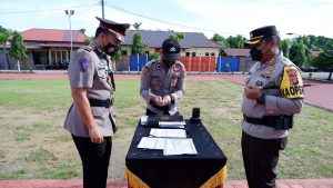 Kapolres Aceh Utara Pimpin Sertijab Sejumlah PJU Polres, Ini Pesan Yang Disampaikan
