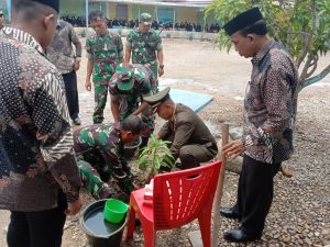 Dandim 0104/ Atim Peduli Penghijauan di Lingkungan Dayah Tahfiz Qur’an Yapila