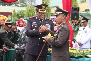 Kodim 0104/Atim Gelar Upacara HUT TNI ke-77 