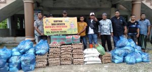 Peduli Korban Banjir, Nuraini Maida Titip Bantuan ke CLR-PSM Peduli Aceh