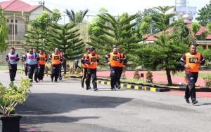 Ukur Kebugaran Fisik, Personil Polres Aceh Utara Jalani TKJ Berkala